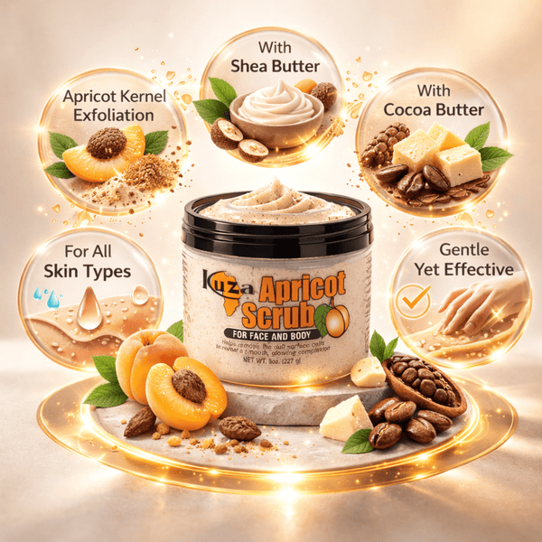 Kuza Apricot Scrub for Face & Body 227 g - CosFair GmbH