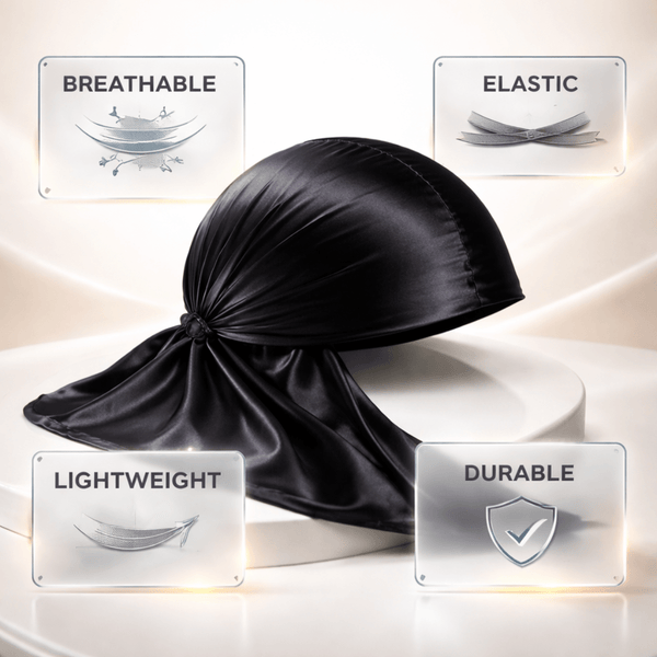 Magic Collection Silky Satin Durag - Black - CosFair GmbH