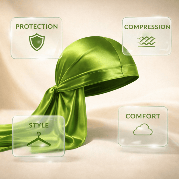 Magic Collection Silky Satin Durag - Green - CosFair GmbH