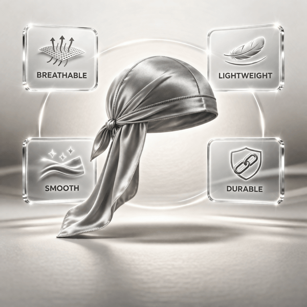 Magic Collection Silky Satin Durag - Silver - CosFair GmbH