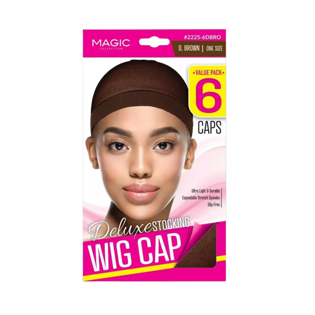 Magic Deluxe Stocking Wig Cap - Value Pack - Dark Brown - CosFair GmbH