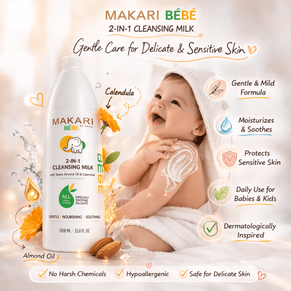 Makari BEBE Calendula Cleansing Milk 1000ml - CosFair GmbH