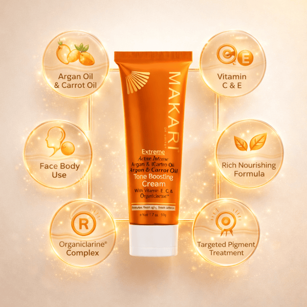Makari Extreme Argan & Carrot Oil Tone Boosting Cream 50g - CosFair GmbH