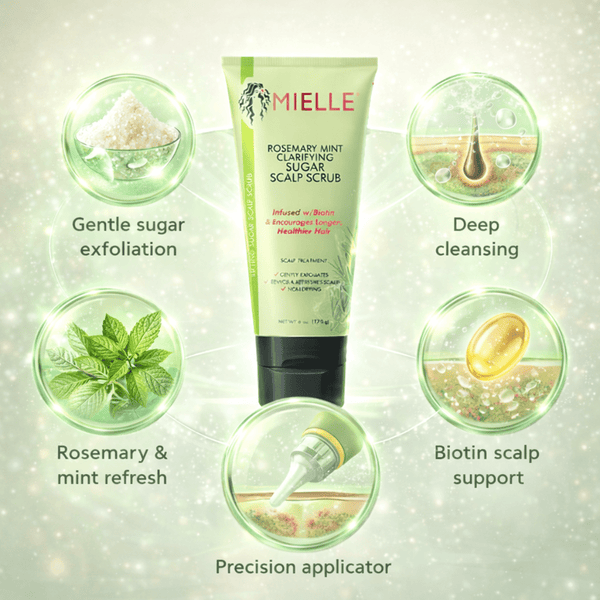 Mielle Rosemary Mint Clarifying Sugar Scalp Scrub - CosFair GmbH