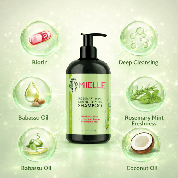 Mielle Rosemary Mint Strengthening Shampoo 355 ml - CosFair GmbH