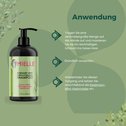 Mielle Rosemary Mint Strengthening Shampoo 355ml - CosFair GmbH