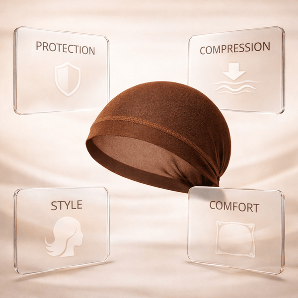 Murry Collection 2 PCS Stocking Wig Caps - Brown - CosFair GmbH