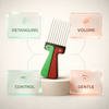 Murry Collection Afro Folding Styling Comb - C916 - CosFair GmbH