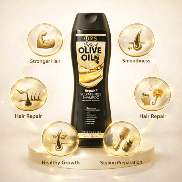 ORS Black Olive Oil Repair7 Sulfate - Free Shampoo 370 ml - CosFair GmbH