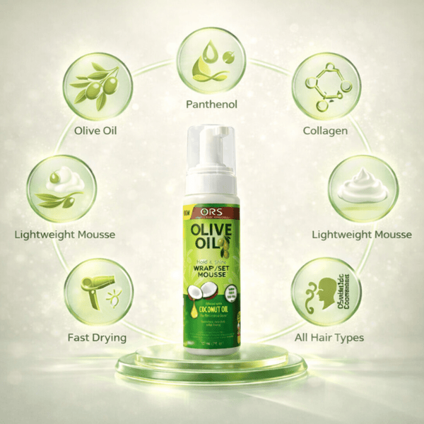 ORS Olive Oil Hold Shine Wrap Set Mousse 207 ml - CosFair GmbH