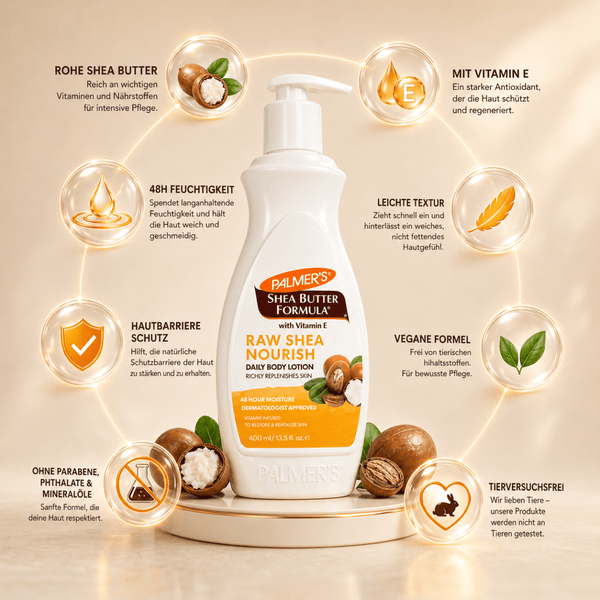 Palmer's Raw Shea Nourish Body Lotion - 400ml - CosFair GmbH