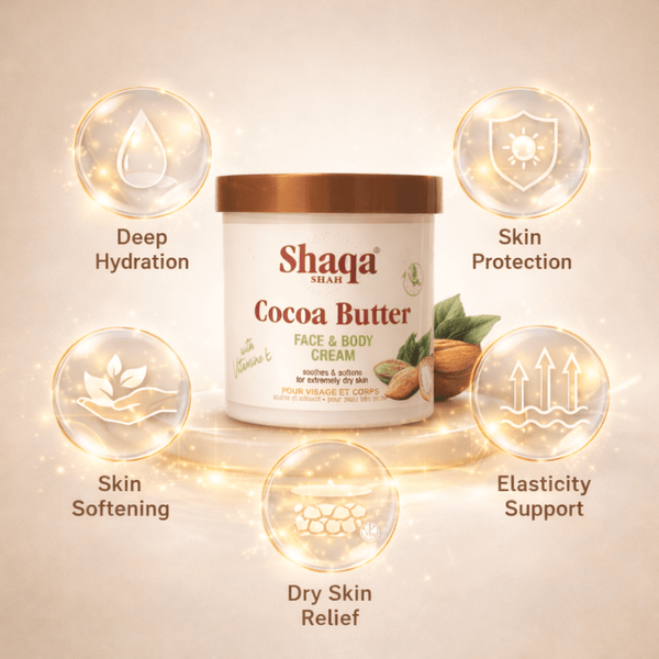 Shaqa Cocoa Butter Face & Body Cream 500 ml - CosFair GmbH