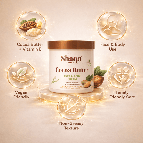 Shaqa Cocoa Butter Face & Body Cream 500 ml - CosFair GmbH