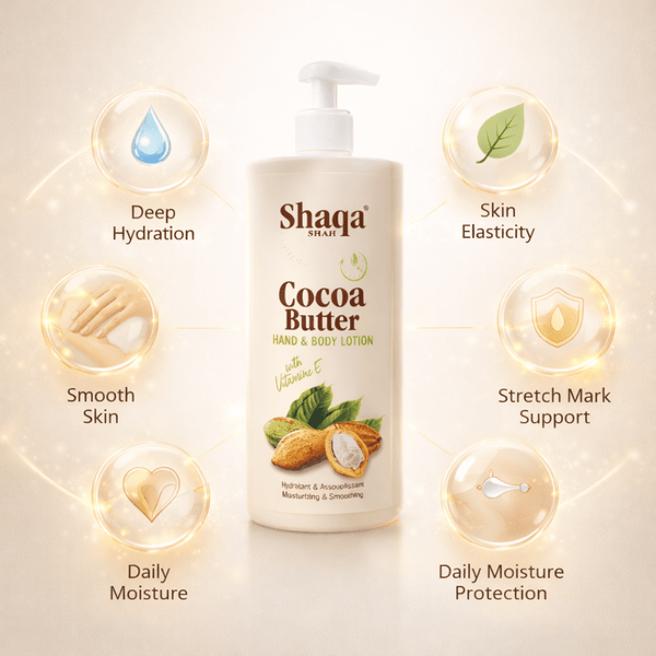 Shaqa Cocoa Butter Hand & Body Lotion - 1L - CosFair GmbH
