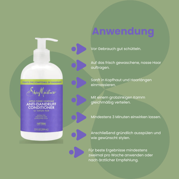 Shea Moisture Apple Cider Vinegar Anti - Dandruff Conditioner 384 ml - CosFair GmbH