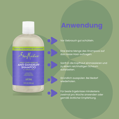 Shea Moisture Apple Cider Vinegar Anti - Dandruff Shampoo 384  ml - CosFair GmbH