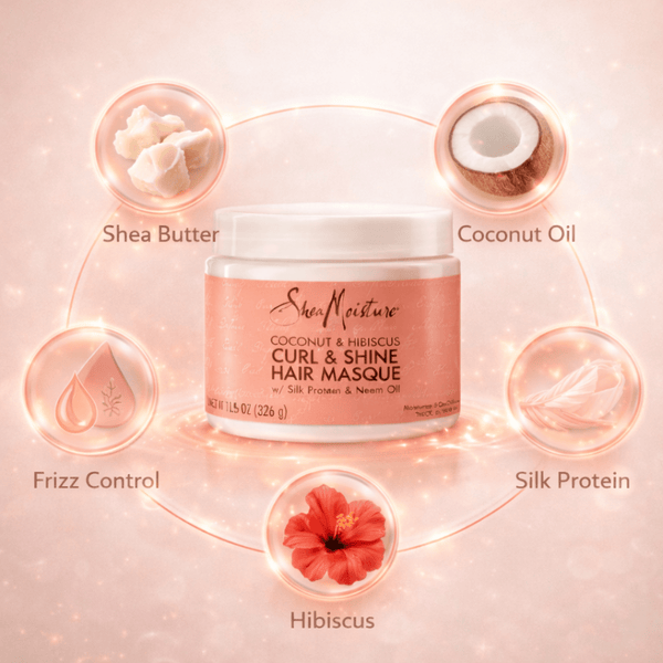Shea Moisture Coconut & Hibiscus Curl Shine Hair Masque - CosFair GmbH