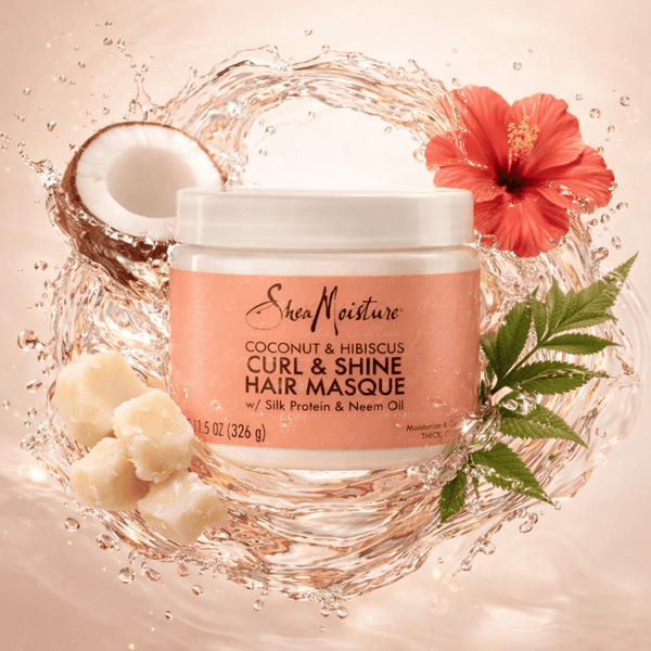 Shea Moisture Coconut & Hibiscus Curl Shine Hair Masque - CosFair GmbH