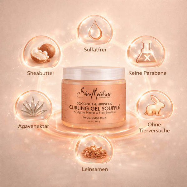 Shea Moisture Coconut & Hibiscus Curling Gel Souffle 340 g - CosFair GmbH