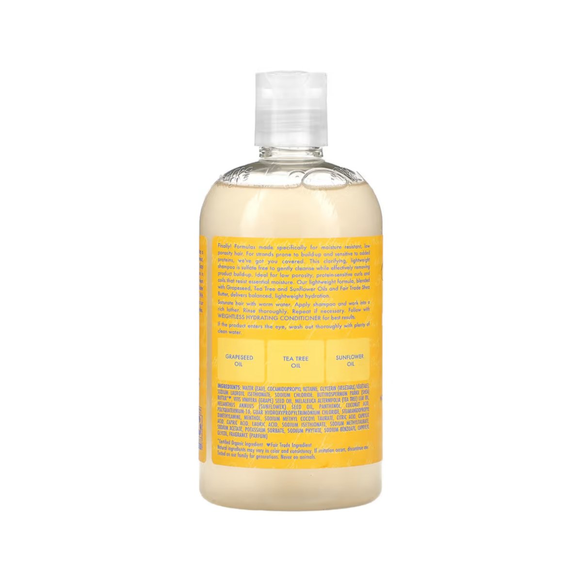 Shea Moisture Grapeseed &amp; Tea Tree Oils Low Porosity Shampoo 384ml - CosFair GmbH