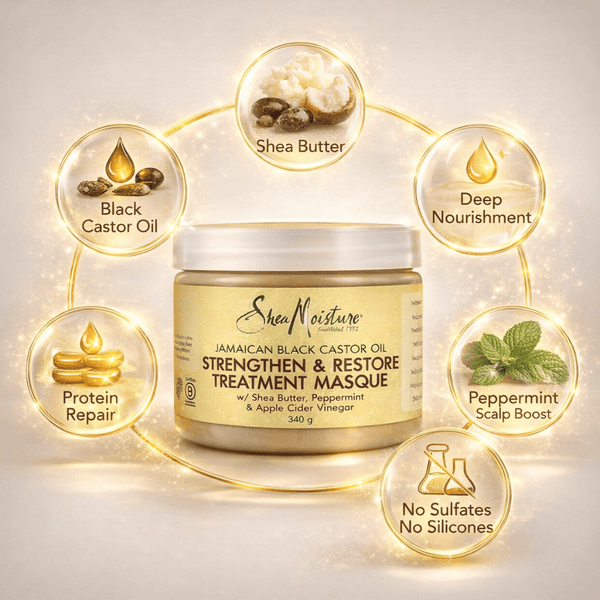 Shea Moisture Jamaican Black Castor Oil Masque 340 g - CosFair GmbH