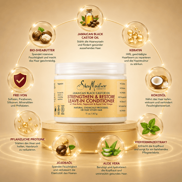 Shea Moisture JBCO Strengthen & Restore Leave - In Conditioner - 312ml - CosFair GmbH