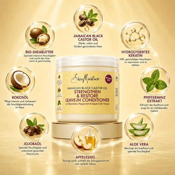 Shea Moisture JBCO Strengthen & Restore Leave - In Conditioner - 431ml - CosFair GmbH