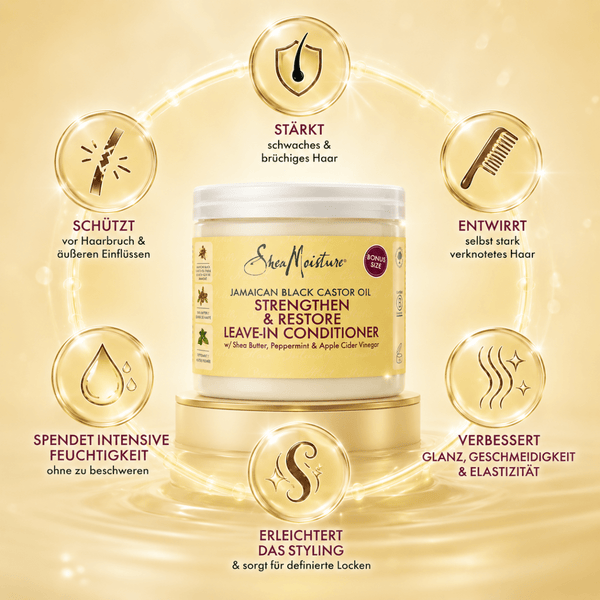 Shea Moisture JBCO Strengthen & Restore Leave - In Conditioner - 431ml - CosFair GmbH