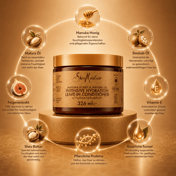 Shea Moisture Manuka Honey & Mafura Oil Leave - In Conditioner - 326ml - CosFair GmbH
