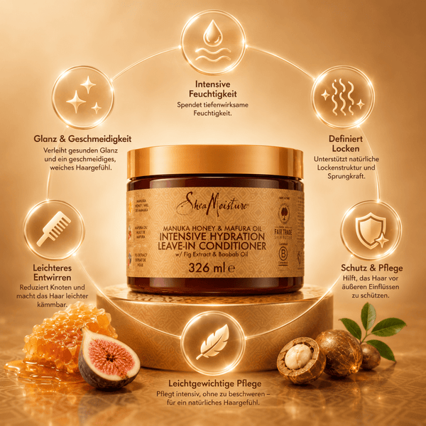 Shea Moisture Manuka Honey & Mafura Oil Leave - In Conditioner - 326ml - CosFair GmbH