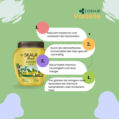 SKALA Brasil Banana &amp; Bacuri 2 in 1 Hair Cream 1000g - CosFair GmbH