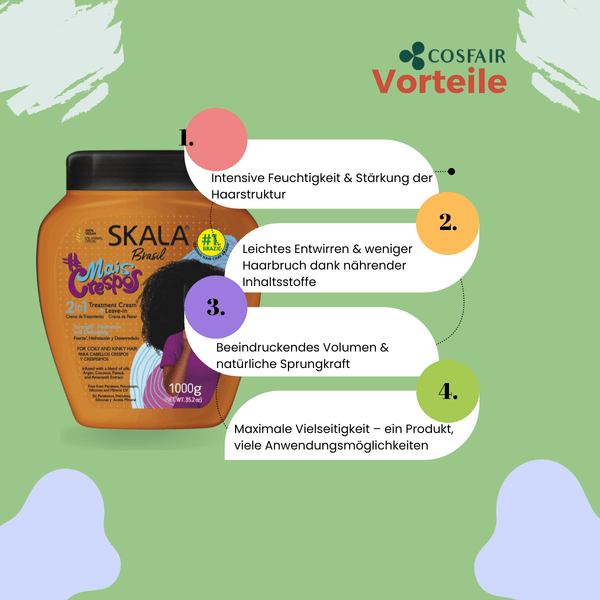 SKALA Brasil Mais Crespos 2 in 1 Hair Cream 1000g - CosFair GmbH