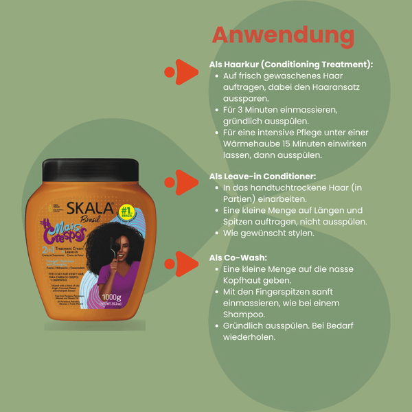 SKALA Brasil Mais Crespos 2 in 1 Hair Cream 1000g - CosFair GmbH