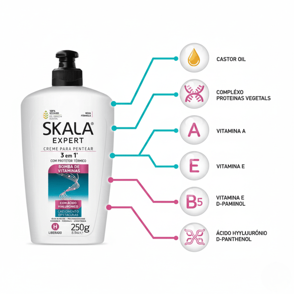 SKALA Expert Bomba de Vitaminas 3 in 1 Leave - in Conditioner 250g - CosFair GmbH
