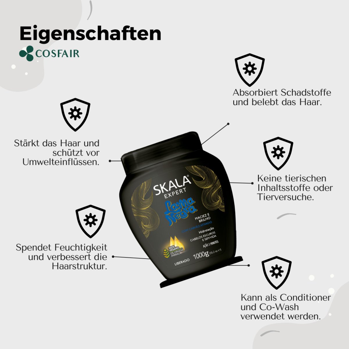 SKALA Expert Lama Negra 2 in 1 Hair Cream 1000g - CosFair GmbH