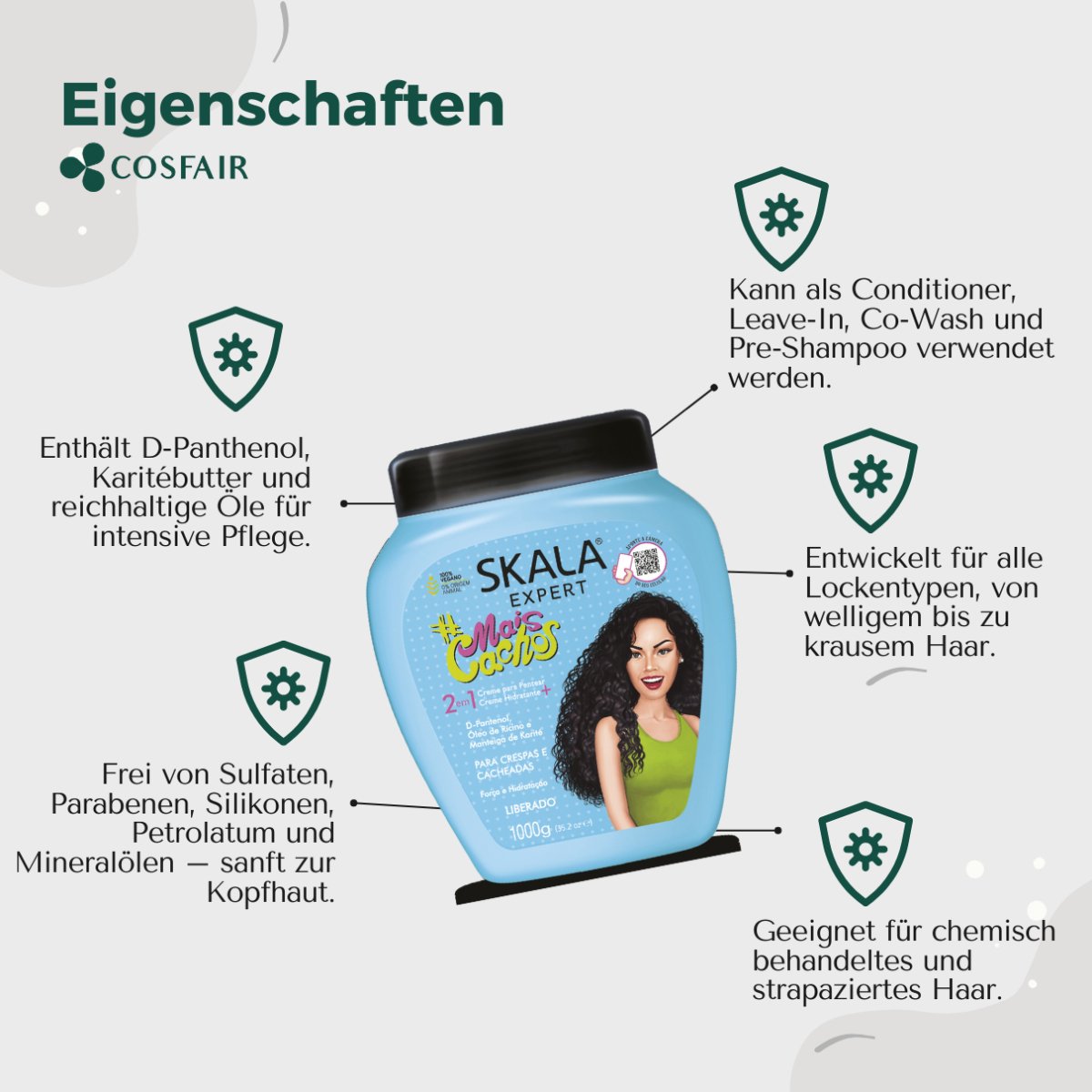 SKALA Expert Mais Cachos 2 in 1 Co - Wash 1000g - CosFair GmbH