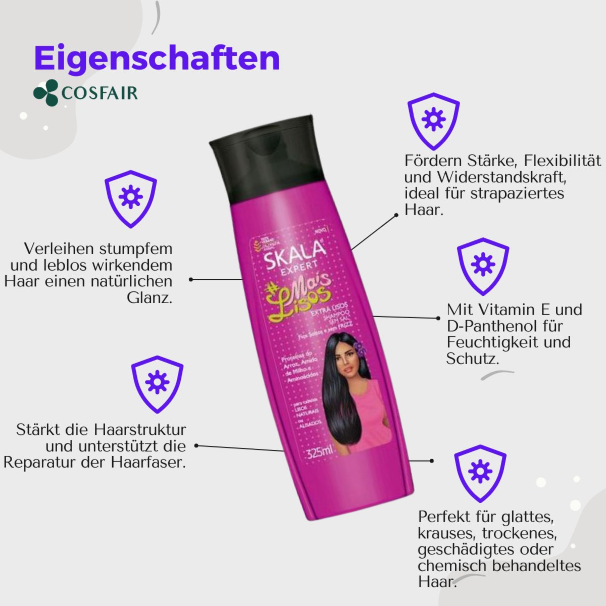 SKALA Expert Mais Lisos Shampoo 325ml - CosFair GmbH