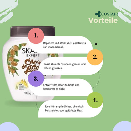 SKALA Expert Óleo de Argan 2 in 1 Hair Cream 1000g - CosFair GmbH