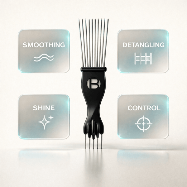Stella Collection Metal Pik Long Pan Styling Comb - CosFair GmbH
