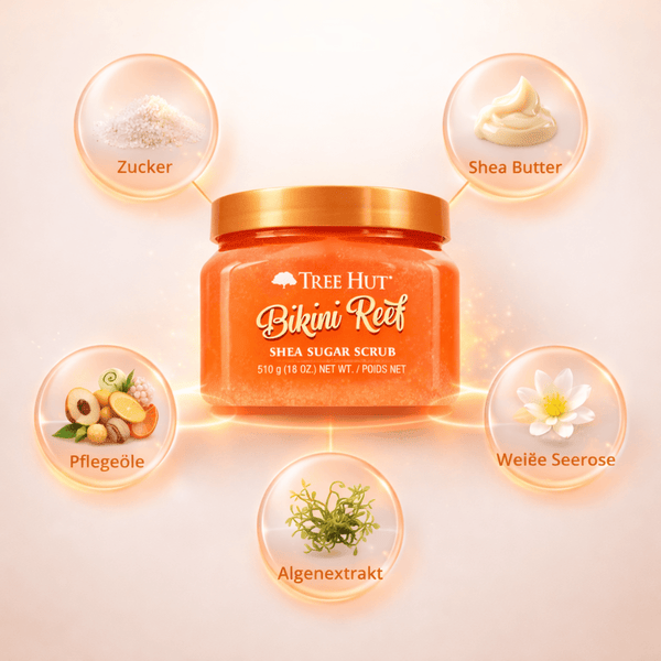 Tree Hut Bikini Reef Shea Sugar Scrub – 510 g - CosFair GmbH