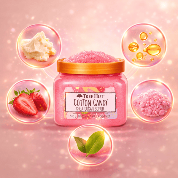 Tree Hut Cotton Candy Shea Sugar Scrub - 510 g - CosFair GmbH