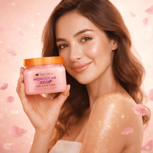 Tree Hut Moroccan Rose Shea Sugar Scrub – 510 g - CosFair GmbH
