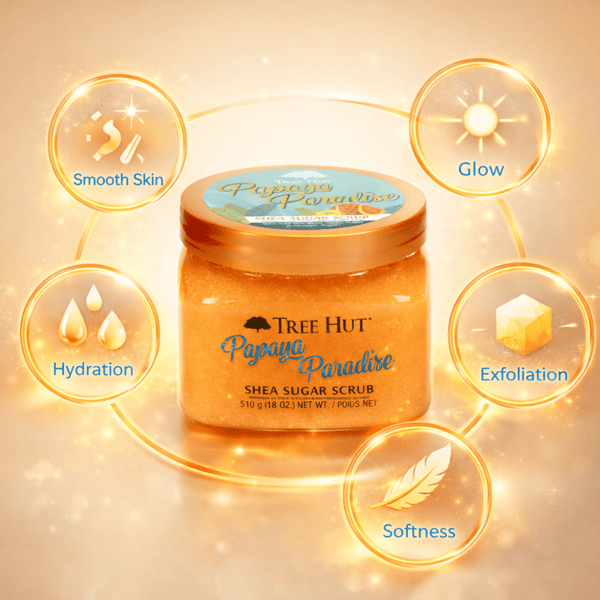 Tree Hut Papaya Paradise Shea Sugar Scrub - 510 g - CosFair GmbH