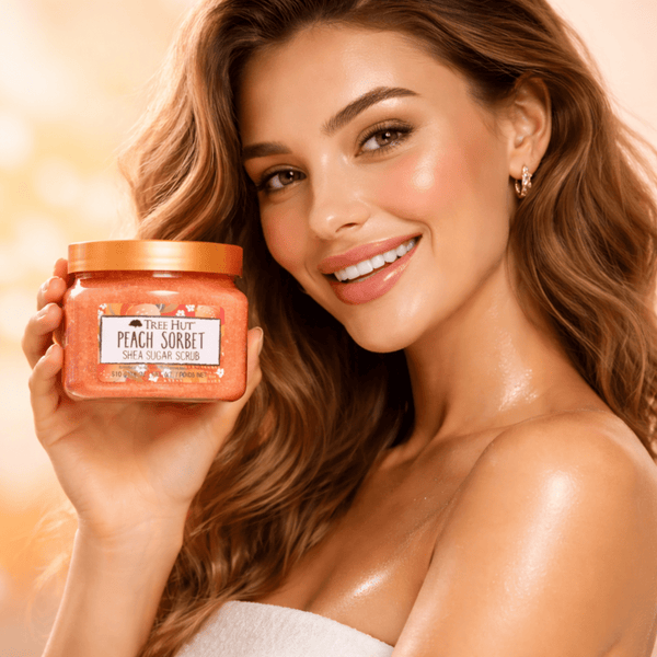 Tree Hut Peach Sorbet Shea Sugar Scrub - 510 g - CosFair GmbH