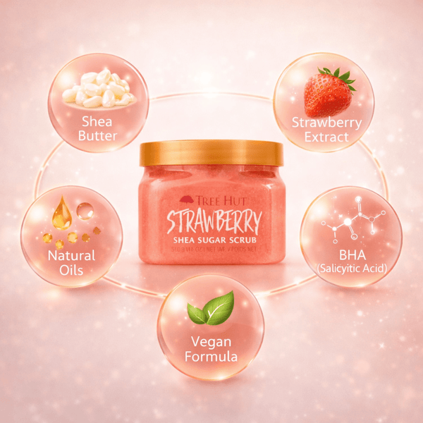 Tree Hut Strawberry Shea Sugar Scrub – 510 g - CosFair GmbH