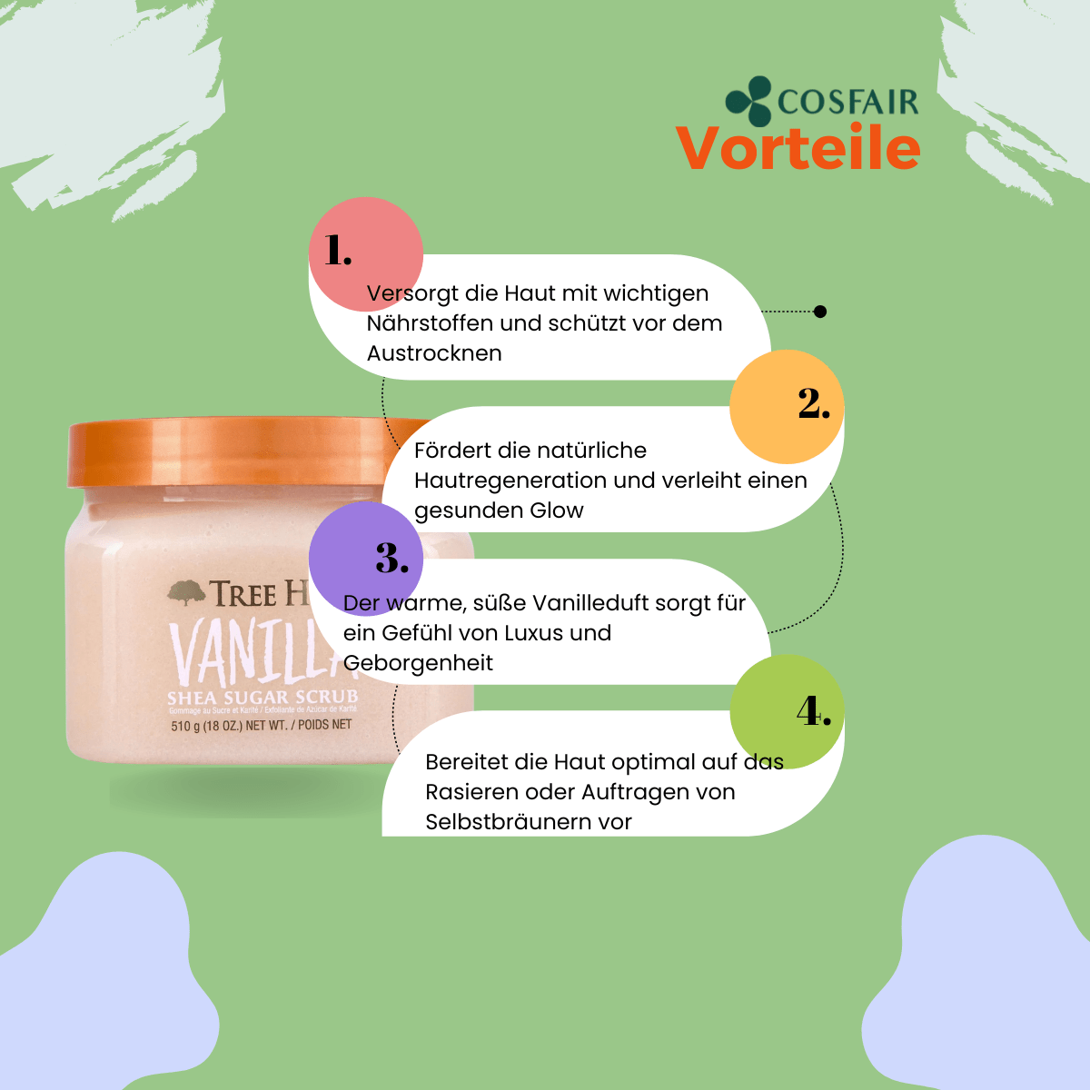Tree Hut Vanilla Shea Sugar Scrub – 510 g - CosFair GmbH