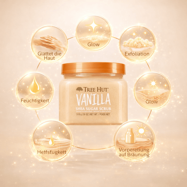 Tree Hut Vanilla Shea Sugar Scrub – 510 g - CosFair GmbH