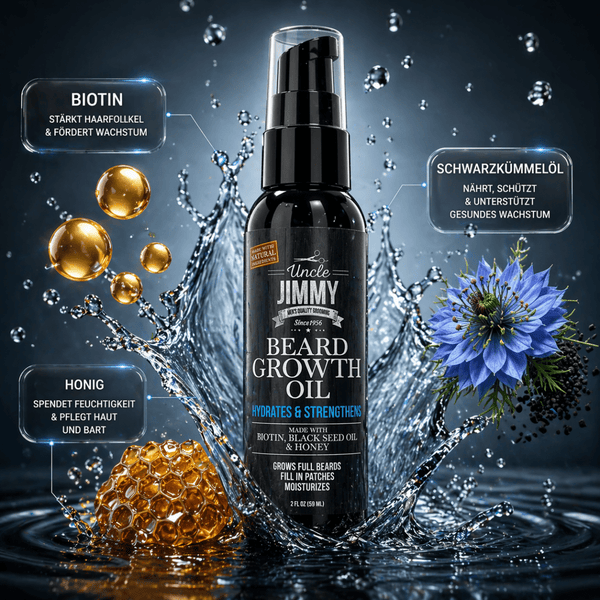 Uncle Jimmy Beard Growth Oil - Cool Oak - CosFair GmbH