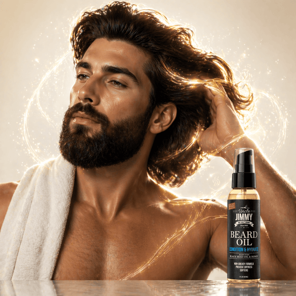 Uncle Jimmy Beard Oil 59ml - Condition & Hydrate - CosFair GmbH