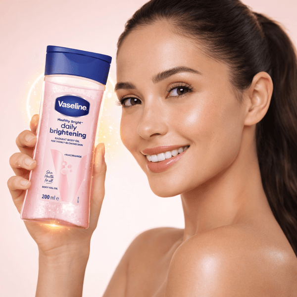 Vaseline Healthy Bright Daily Brightening Radiant Body Oil - 200 ml - CosFair GmbH